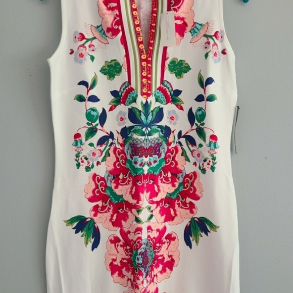 Ny&Co. - Floral Print Shift Dress | Color: White Pink | Size: S | NWT - Picture 1 of 4